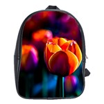 Red Tulips School Bag (XL) Front