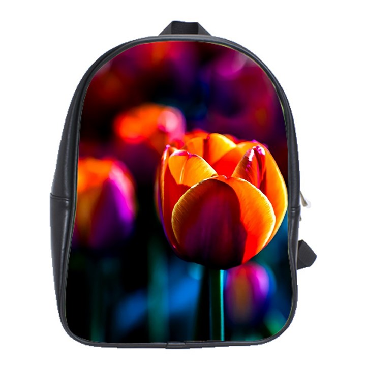 Red Tulips School Bag (XL)