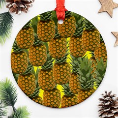 Tropical Pineapple Ornament (Round)