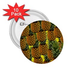 Tropical Pineapple 2.25  Buttons (10 pack) 