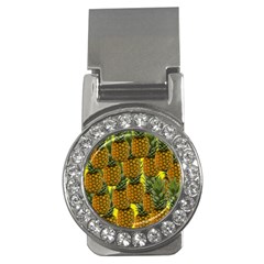 Tropical Pineapple Money Clips (CZ) 