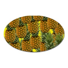 Tropical Pineapple Oval Magnet