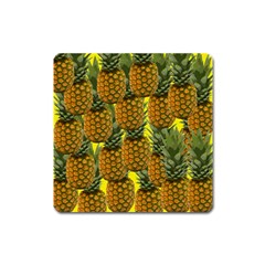 Tropical Pineapple Square Magnet