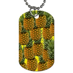 Tropical Pineapple Dog Tag (One Side)