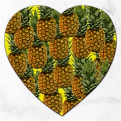 Tropical Pineapple Jigsaw Puzzle (Heart)