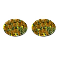 Tropical Pineapple Cufflinks (Oval)