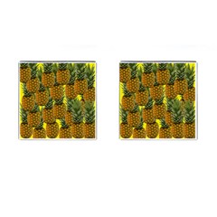 Tropical Pineapple Cufflinks (Square)