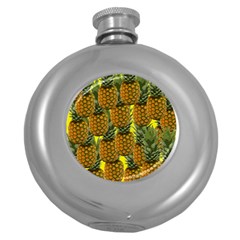 Tropical Pineapple Round Hip Flask (5 oz)