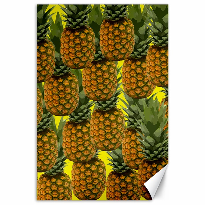 Tropical Pineapple Canvas 24  x 36 