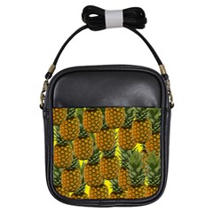 Tropical Pineapple Girls Sling Bag