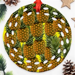 Tropical Pineapple Ornament (Round Filigree)