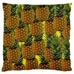 Tropical Pineapple Large Cushion Case (one Side) by snowwhitegirl