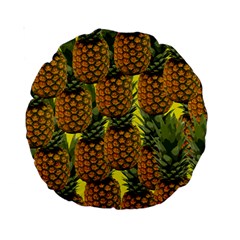 Tropical Pineapple Standard 15  Premium Round Cushions