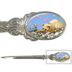 Cat And Butterflies Letter Opener by snowwhitegirl