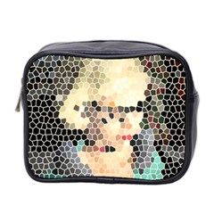 Stained Glass Girl Mini Toiletries Bag (two Sides) by snowwhitegirl