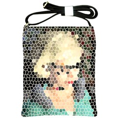 Stained Glass Girl Shoulder Sling Bag by snowwhitegirl