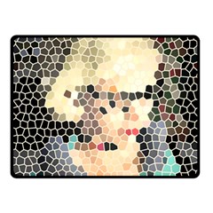 Stained Glass Girl Fleece Blanket (small) by snowwhitegirl