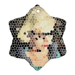 Stained Glass Girl Snowflake Ornament (two Sides)