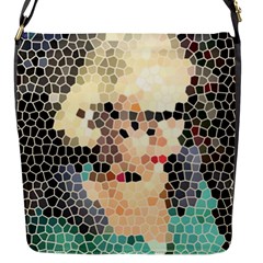 Stained Glass Girl Flap Closure Messenger Bag (s) by snowwhitegirl