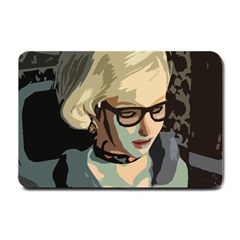 Girl Thinking Small Doormat  by snowwhitegirl