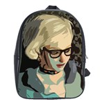 Girl Thinking School Bag (Large) Front