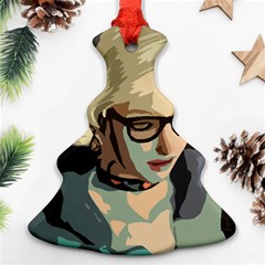 Girl Thinking Ornament (christmas Tree) 