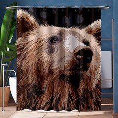 Bear Looking Shower Curtain 60  X 72  (medium)  by snowwhitegirl