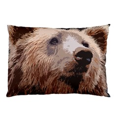 Bear Looking Pillow Case (two Sides) by snowwhitegirl