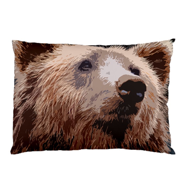 Bear Looking Pillow Case (Two Sides)