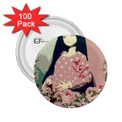 Rose Floral Doll 2 25  Buttons (100 Pack)  by snowwhitegirl