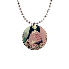 Rose Floral Doll Button Necklaces by snowwhitegirl