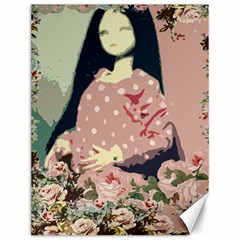 Rose Floral Doll Canvas 12  X 16  by snowwhitegirl