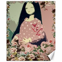 Rose Floral Doll Canvas 16  X 20  by snowwhitegirl