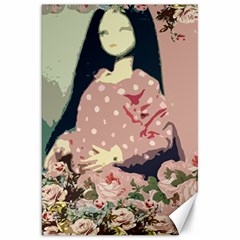 Rose Floral Doll Canvas 20  X 30  by snowwhitegirl