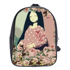 Rose Floral Doll School Bag (large) by snowwhitegirl