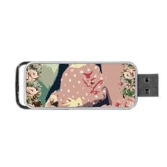 Rose Floral Doll Portable Usb Flash (two Sides) by snowwhitegirl