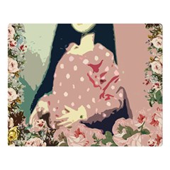 Rose Floral Doll Double Sided Flano Blanket (large)  by snowwhitegirl