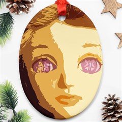 Butterfly Eyes Ornament (Oval)