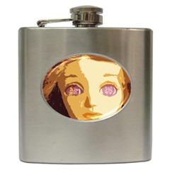 Butterfly Eyes Hip Flask (6 Oz) by snowwhitegirl