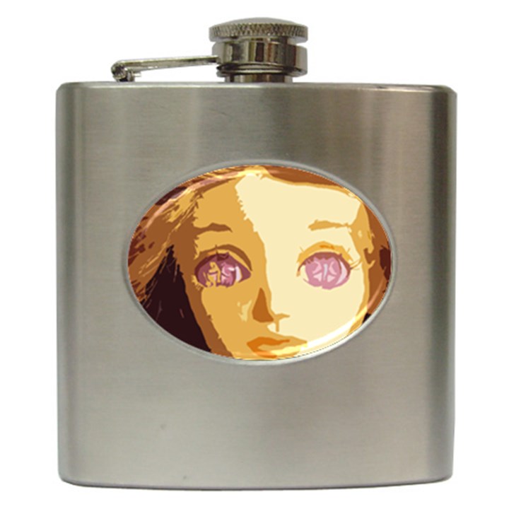 Butterfly Eyes Hip Flask (6 oz)