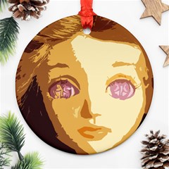 Butterfly Eyes Round Ornament (Two Sides)