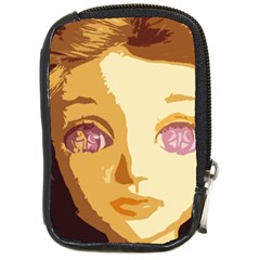 Butterfly Eyes Compact Camera Leather Case