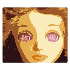 Butterfly Eyes Double Sided Flano Blanket (small)  by snowwhitegirl