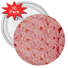 Pink Crochet 3  Buttons (10 Pack) 