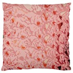 Pink Crochet Large Flano Cushion Case (One Side) Front