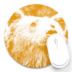 Bear Round Mousepads by snowwhitegirl