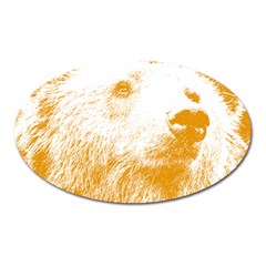 Bear Oval Magnet by snowwhitegirl