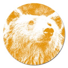 Bear Magnet 5  (round) by snowwhitegirl