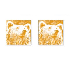 Bear Cufflinks (square) by snowwhitegirl