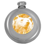 Bear Round Hip Flask (5 oz) Front